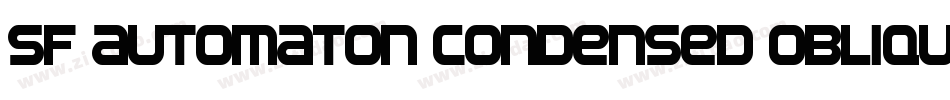 SF Automaton Condensed Oblique字体转换